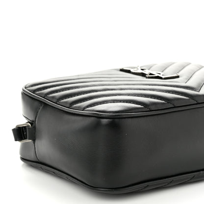 Saint Laurent Calfskin Matelasse Monogram Lou Camera Bag Black 9 of 11