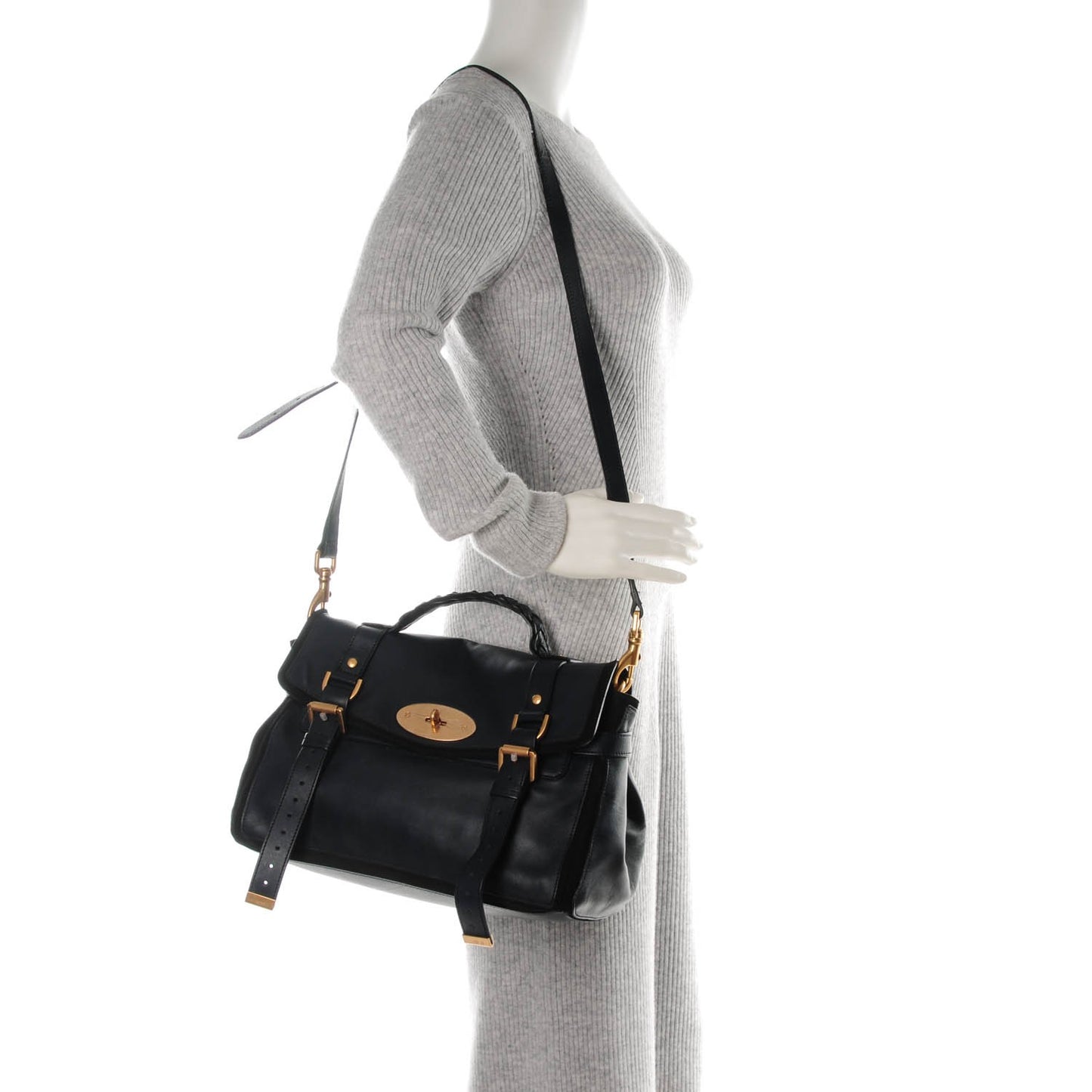 Silky Nappa Suede Medium Panel Alexa Midnight Blue