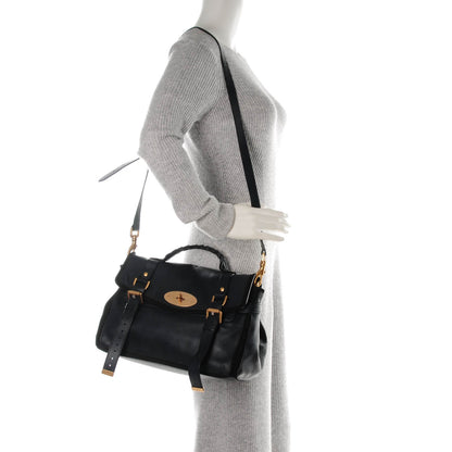 Mulberry Silky Nappa Suede Medium Panel Alexa Midnight Blue 2 of 7