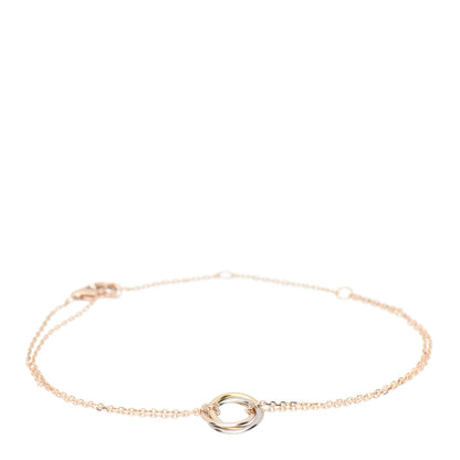 Cartier 18K Pink Yellow White Gold Trinity Bracelet 1 of 4