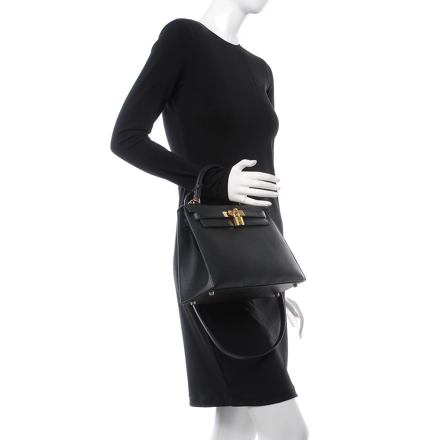 Hermes Epsom Kelly Sellier 28 Black 2 of 37