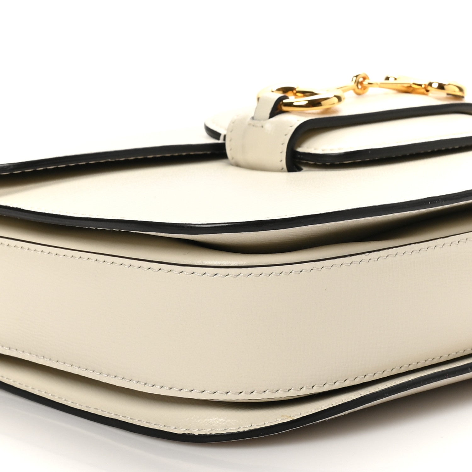 Gucci Azalea Calfskin Horsebit 1955 Shoulder Bag Mystic White 9 of 10