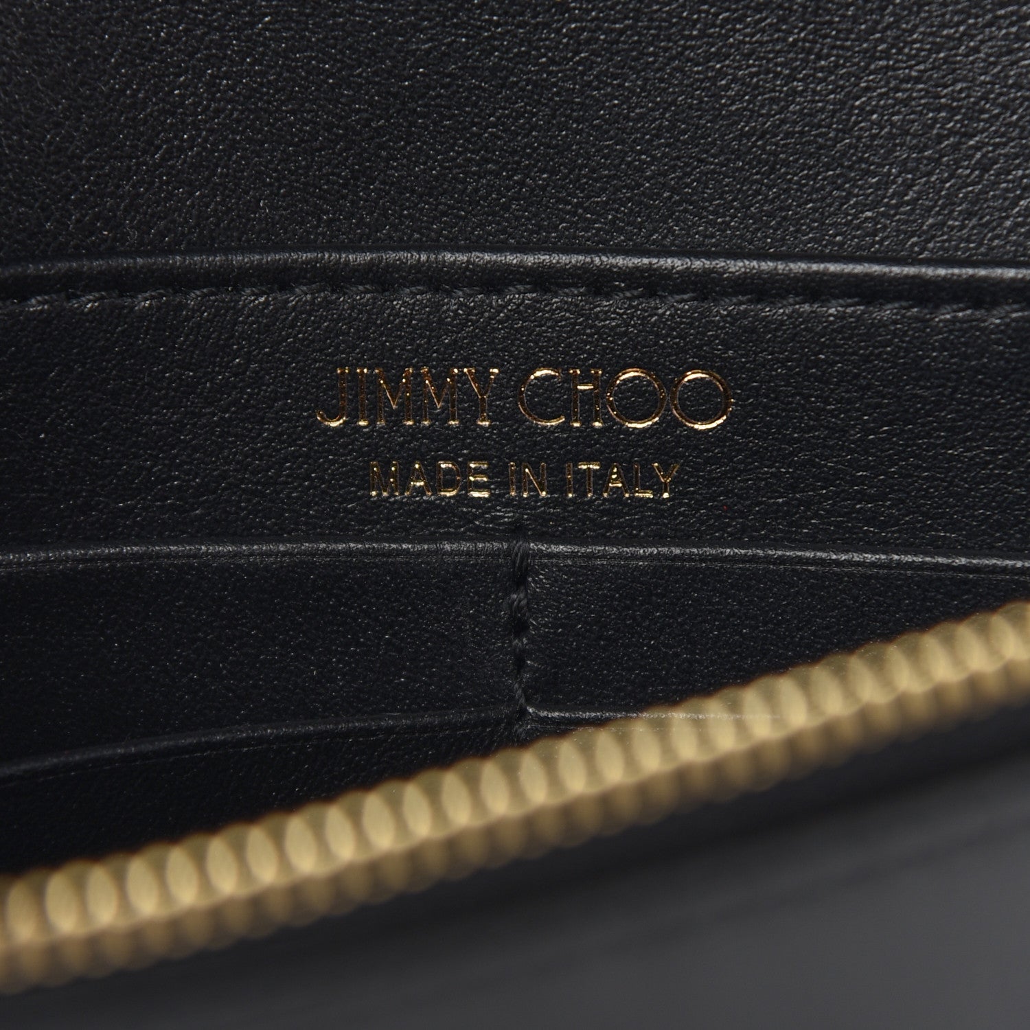 Jimmy Choo Calfskin Palace Wallet On Chain Black 6 of 8