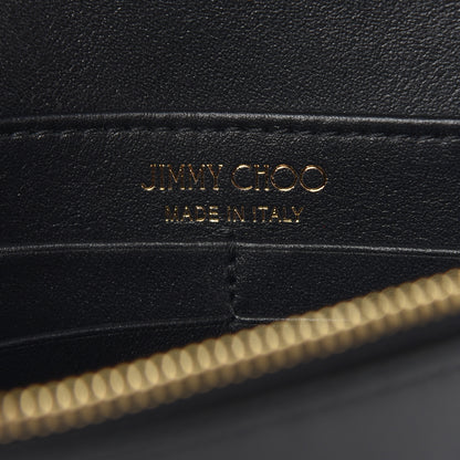 Jimmy Choo Calfskin Palace Wallet On Chain Black 6 of 8