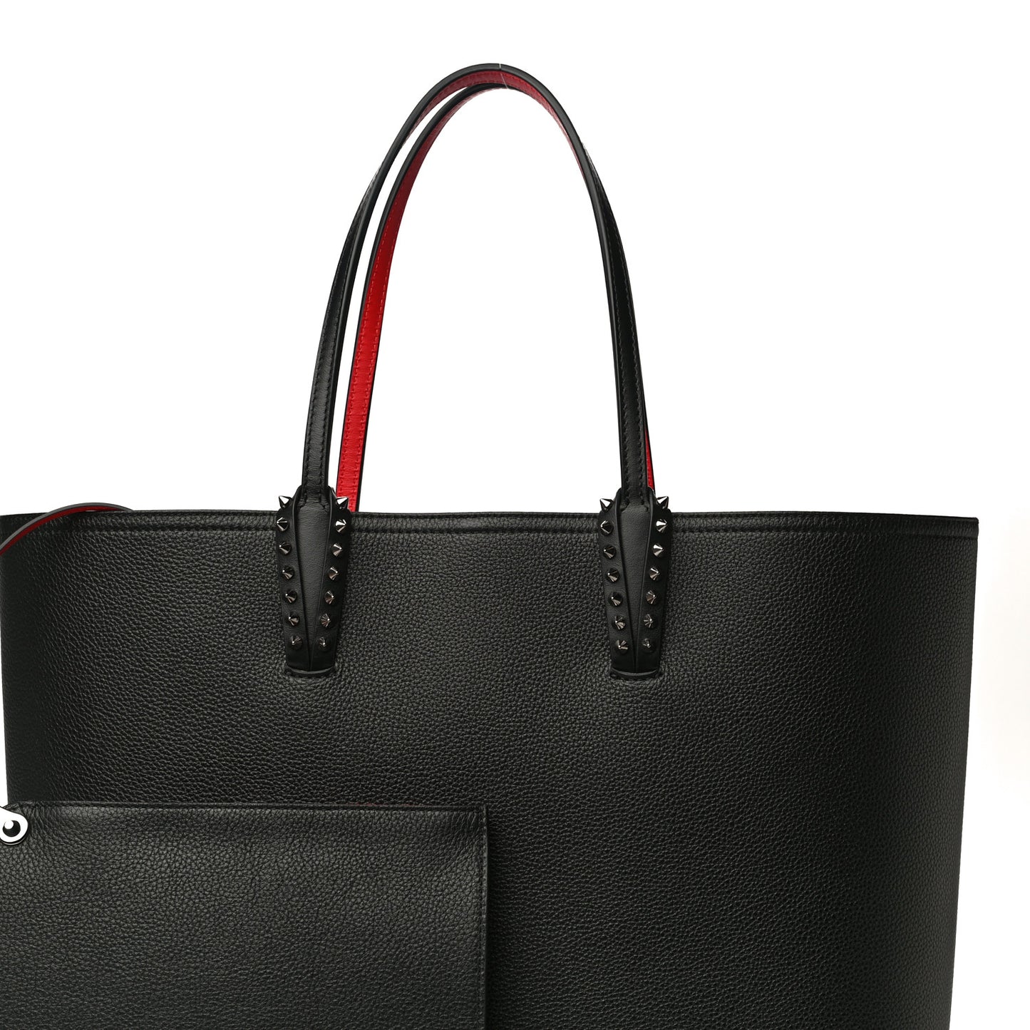 Calfskin Spikes East West Cabata Tote Black