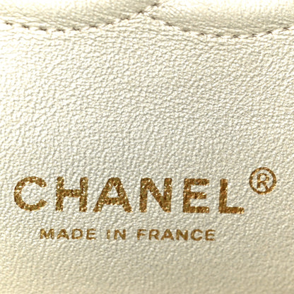 Chanel Metallic Canvas Quilted Medium Double Flap Light Gold 6 of 11