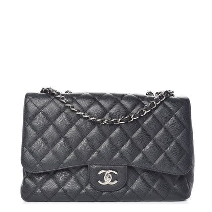 Chanel Caviar Quilted Jumbo Single Flap Black 1 of 10
