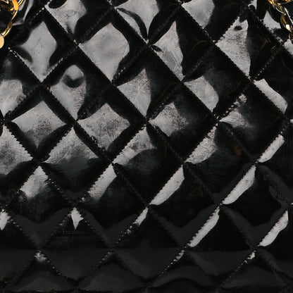 Chanel Patent Quilted Tote Black 7 of 12