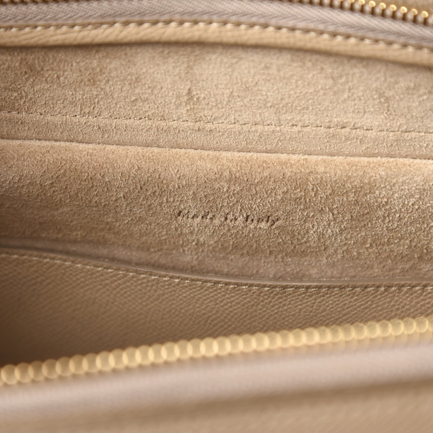 Grained Calfskin Micro Belt Bag Light Taupe