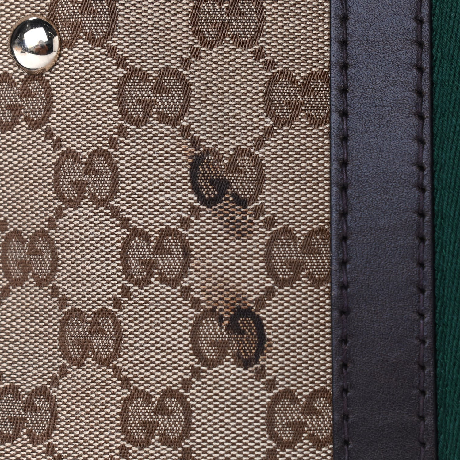Gucci Monogram Vintage Web Medium Boston Dark Brown 9 of 11