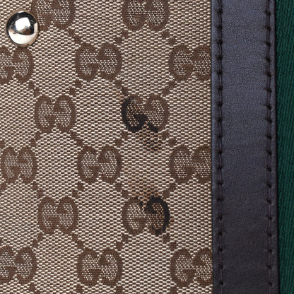 Gucci Monogram Vintage Web Medium Boston Dark Brown 9 of 11