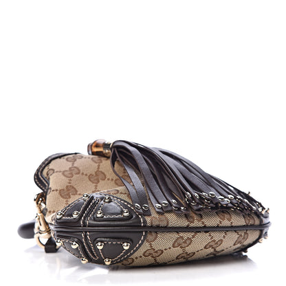 Gucci Monogram Mini Indy Top Handle Bag Dark Brown 4 of 10