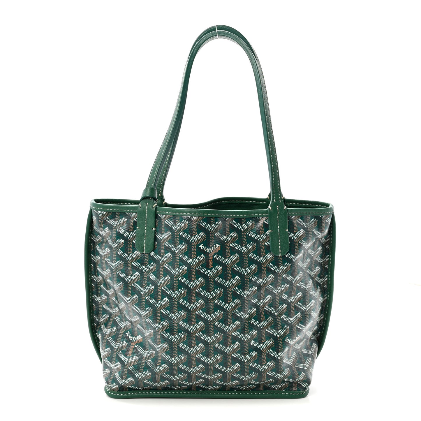 Goyardine Reversible Mini Anjou Green