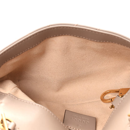 Gucci Calfskin Matelasse Super Mini GG Marmont Shoulder Bag Porcelain Rose 5 of 10