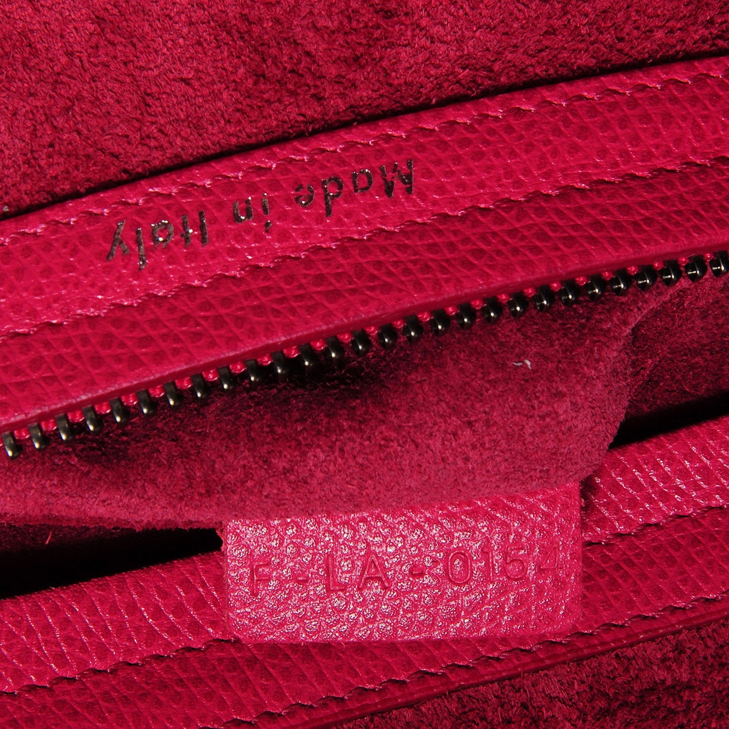 Grained Calfskin Medium Phantom Luggage Fuchsia