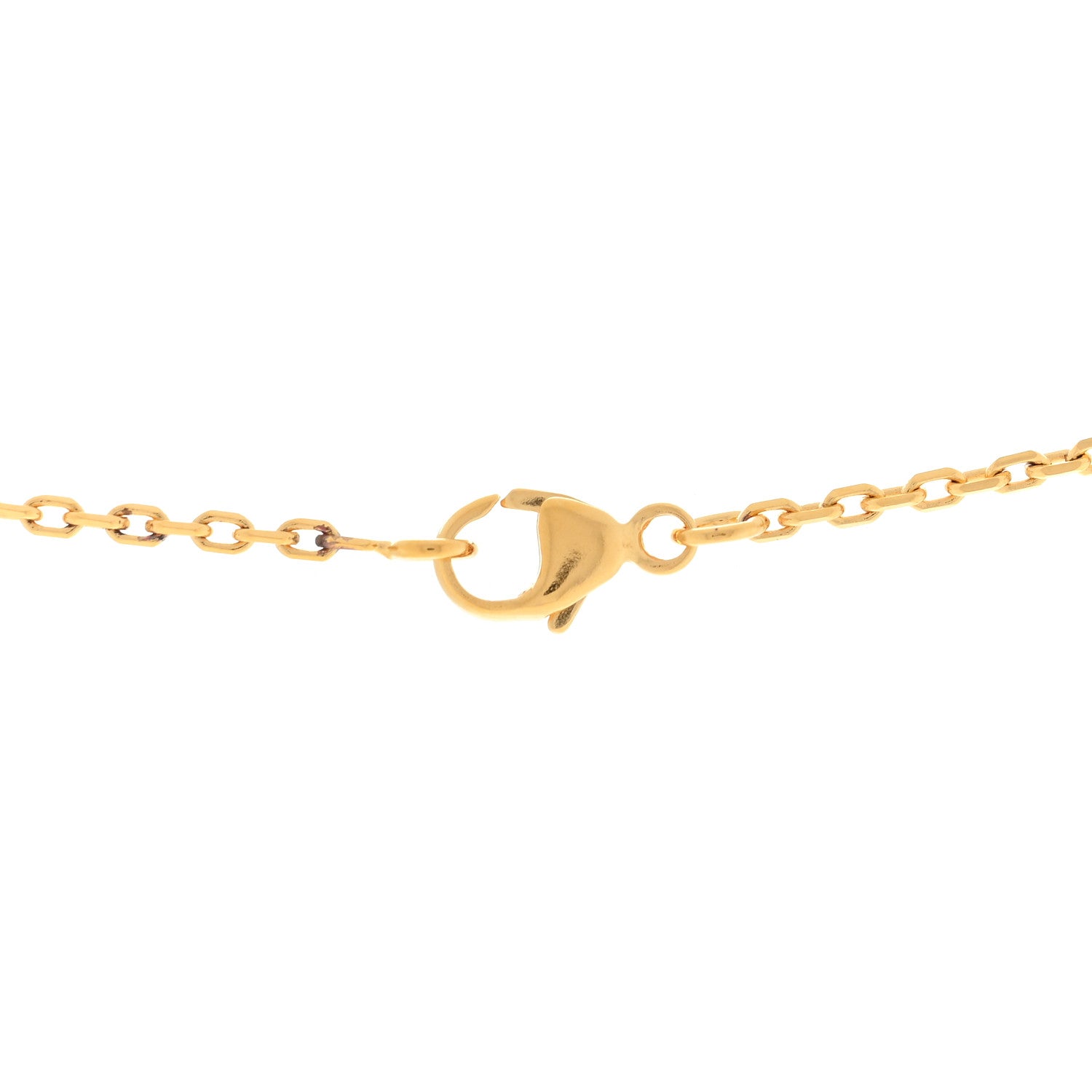 Hermes Lacquered Gold Mini Pop H Pendant Necklace Marron Glace 5 of 5