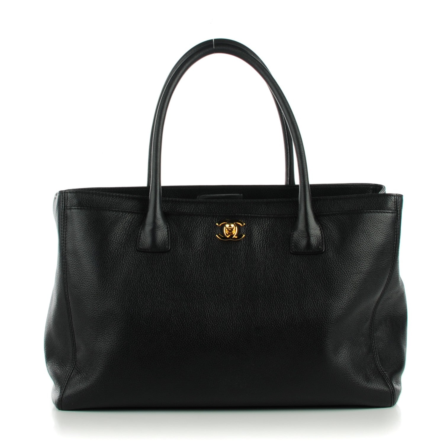Chanel Calfskin Cerf Executive Shopper Tote Black 1 of 7