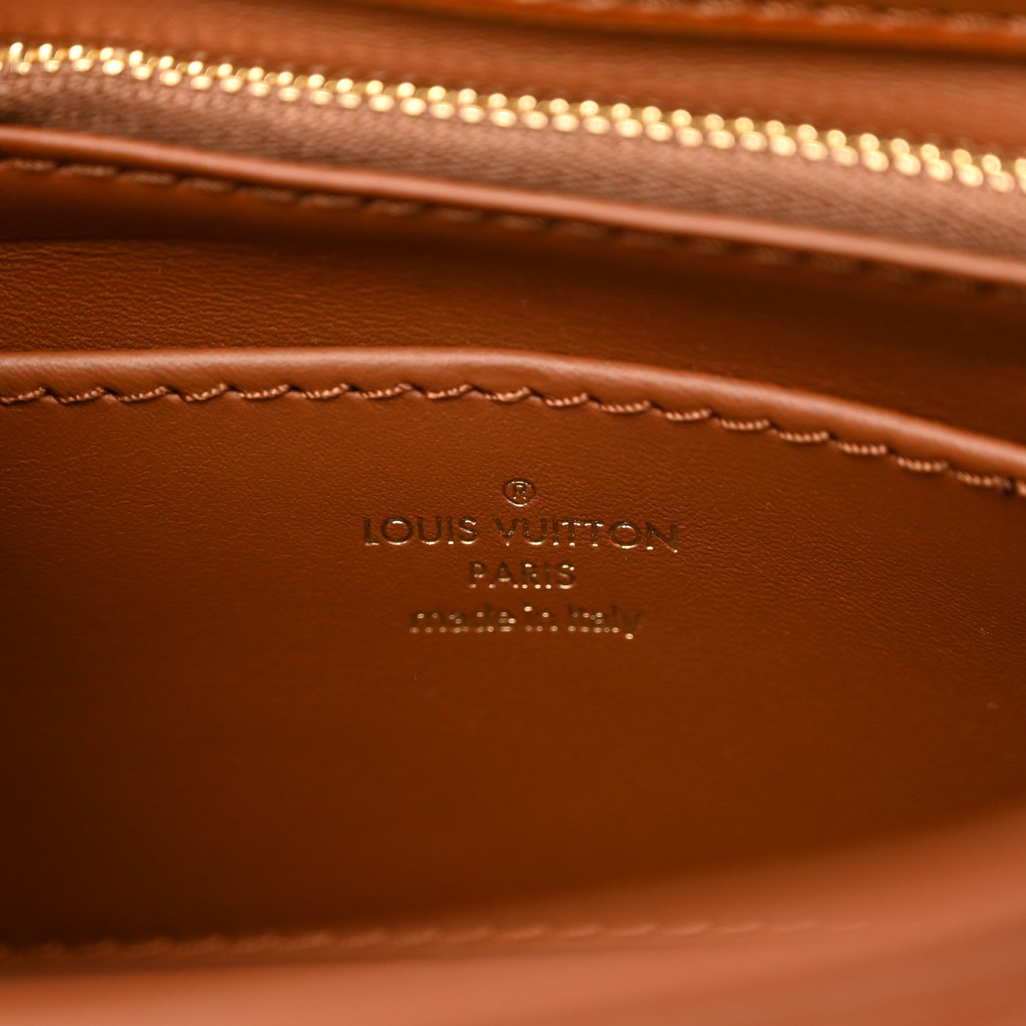 Lambskin Malletage Top Handle GO-14 MM Tan