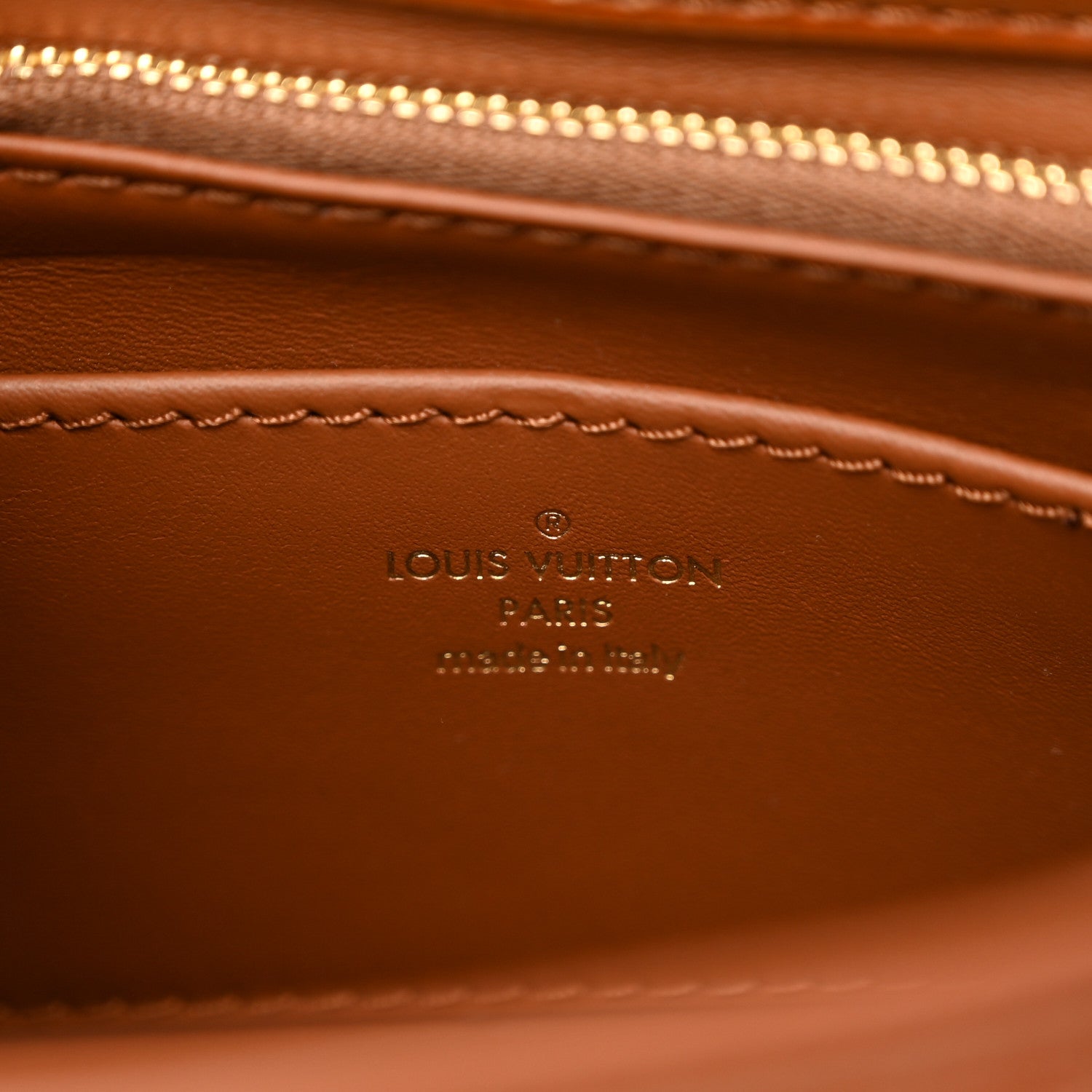 Louis Vuitton Lambskin Malletage Top Handle GO-14 MM Tan 7 of 10