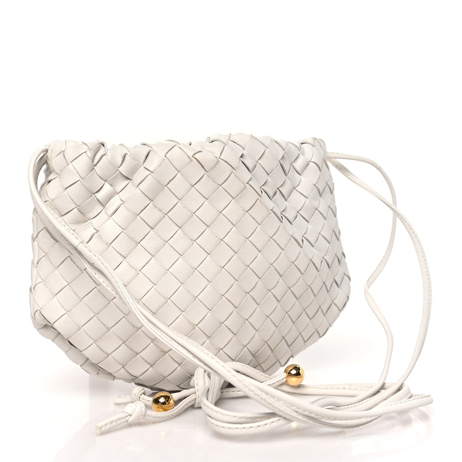Bottega Veneta Nappa Intrecciato Mini Bulb White 3 of 10