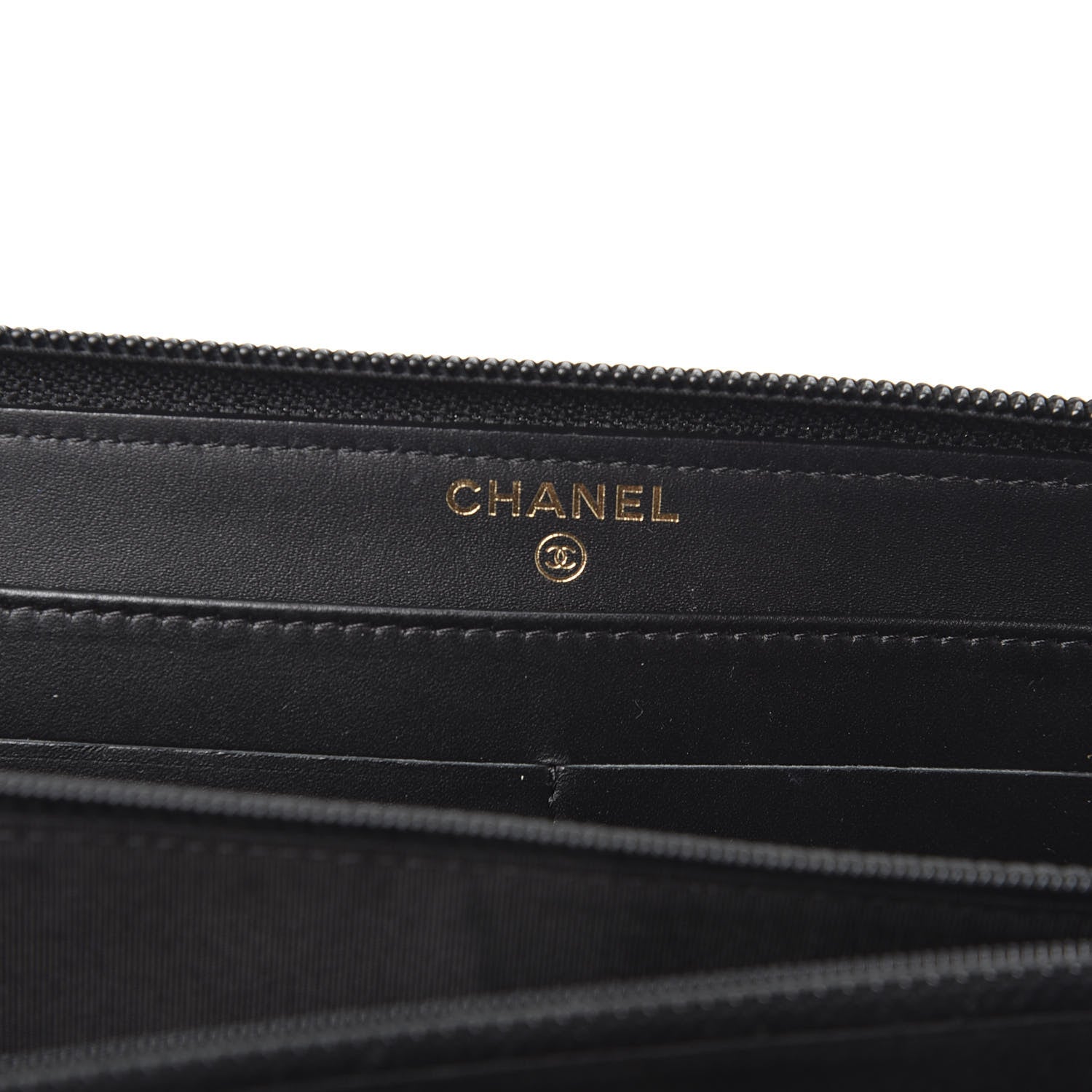 Chanel Caviar Large Timeless CC Zip Around Wallet Black 9 of 11