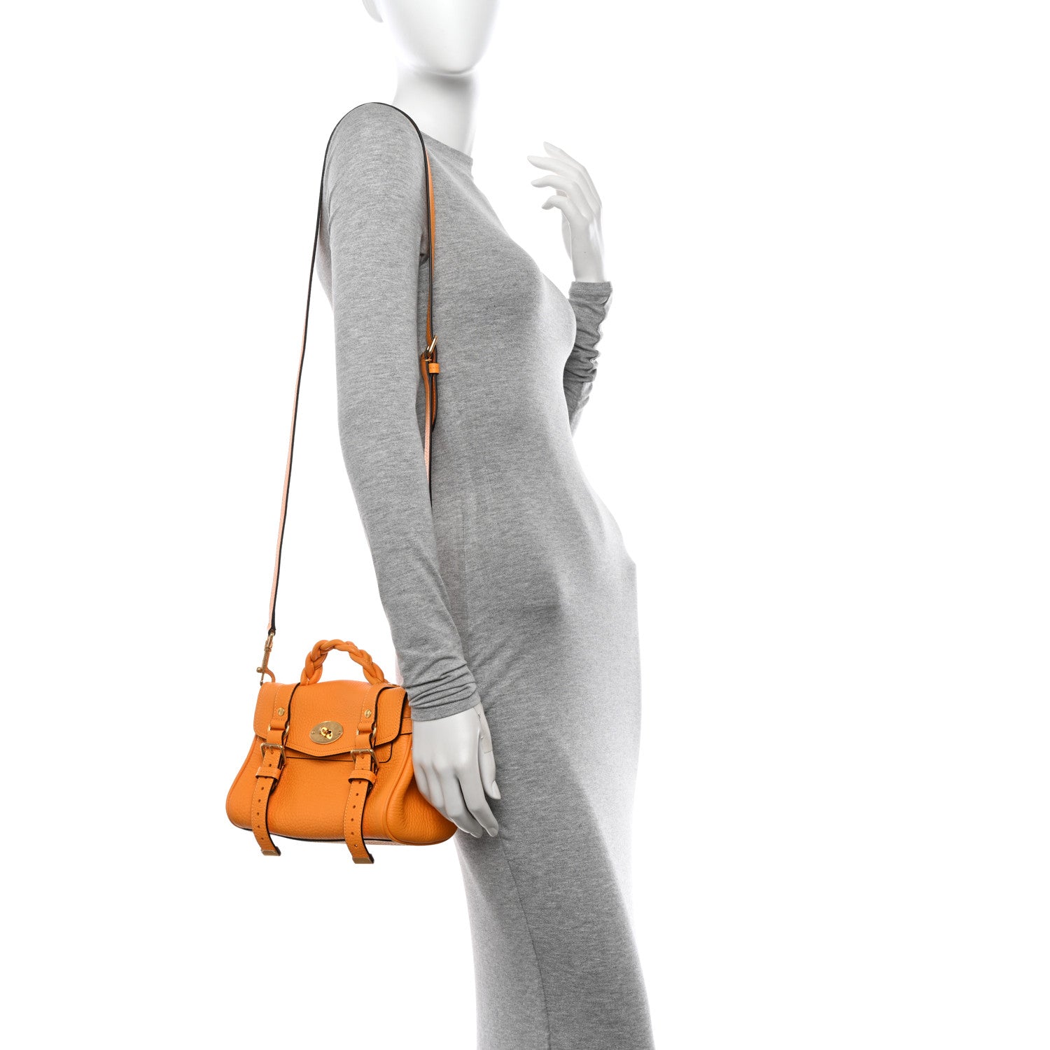 Mulberry Heavy Grain Mini Alexa Double Yellow 2 of 10