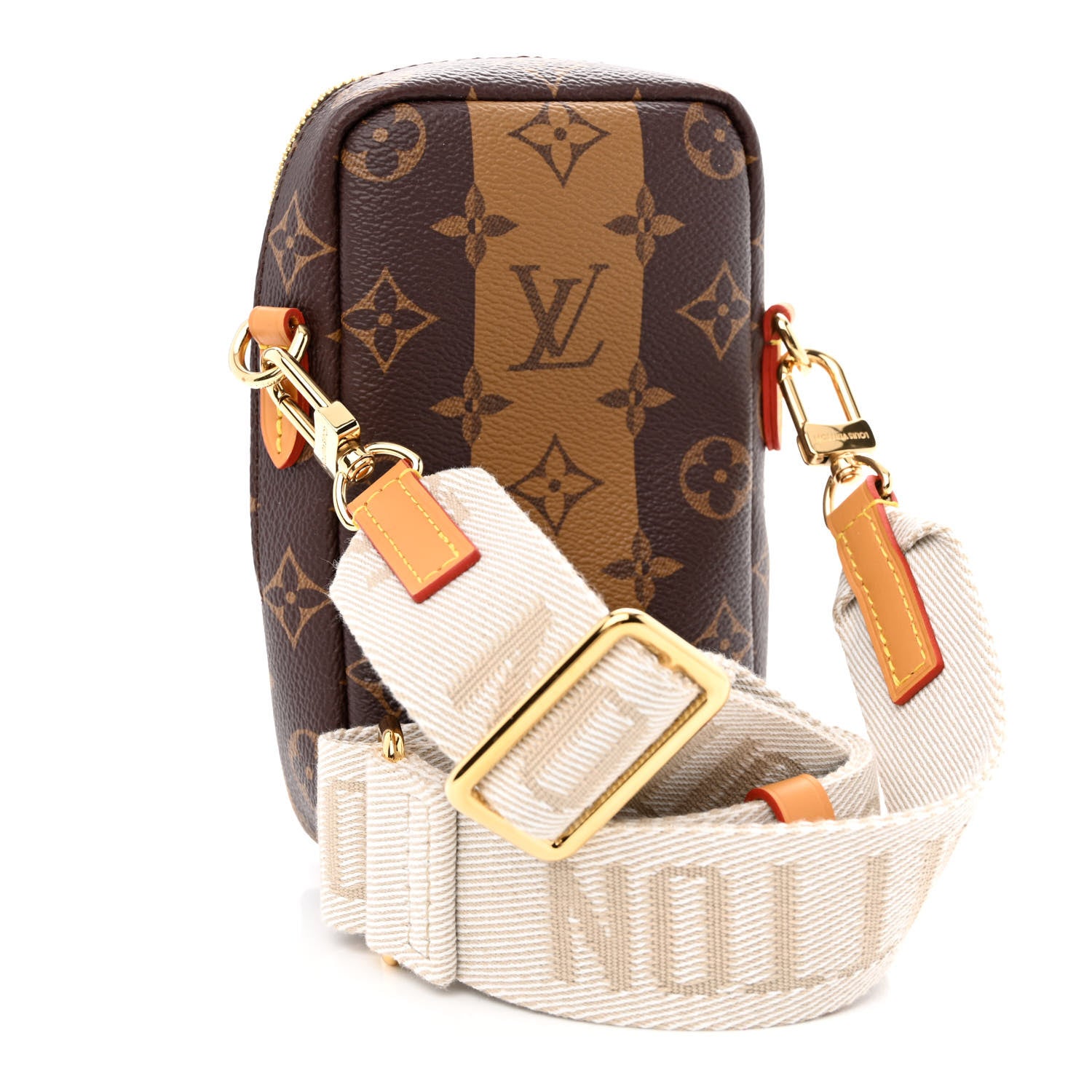 Louis Vuitton X NIGO Reverse Monogram Flat Double Phone Pouch 3 of 10