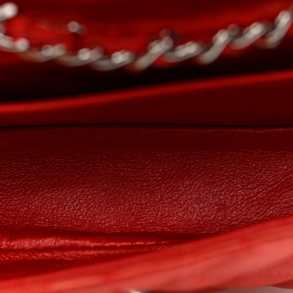 Chanel Lambskin Quilted Double Mini Flap Crossbody Red 5 of 11