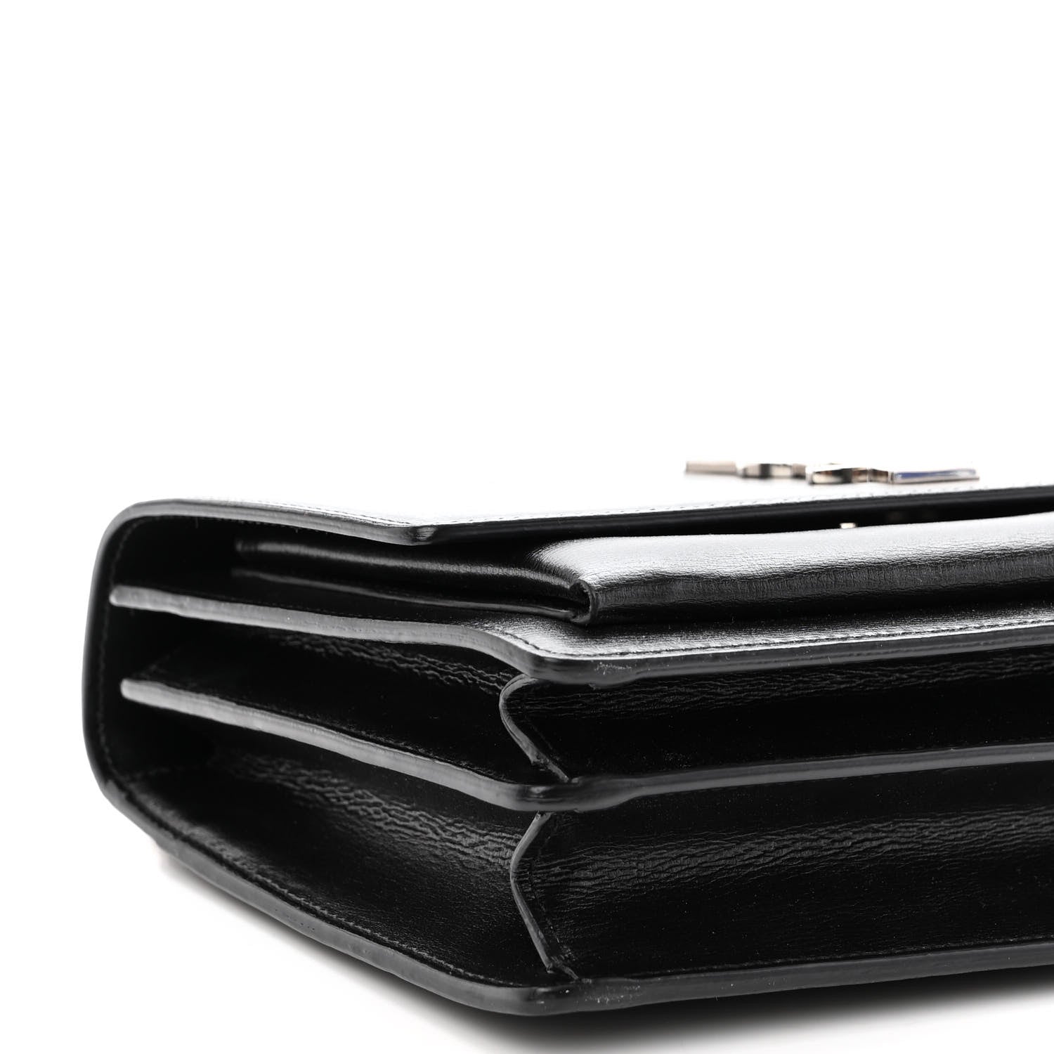 Saint Laurent Calfskin Medium Monogram Sunset Black 8 of 9