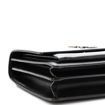 Saint Laurent Calfskin Medium Monogram Sunset Black 8 of 9