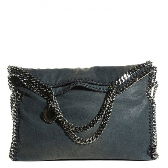 Stella McCartney Shaggy Deer Falabella Fold Over Tote Blue 1 of 14