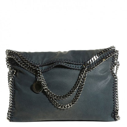 Stella McCartney Shaggy Deer Falabella Fold Over Tote Blue 1 of 14
