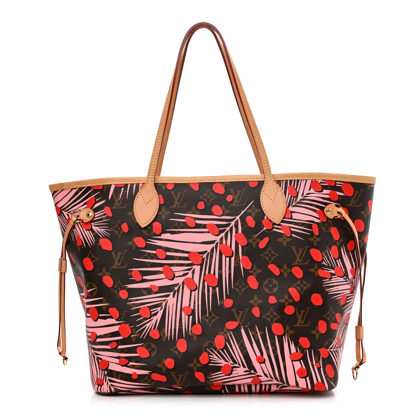 Monogram Jungle Dots Neo Neverfull MM Sugar Pink Poppy