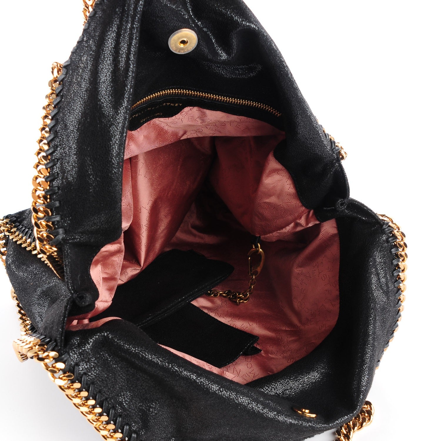 Stella McCartney Shaggy Deer Big Falabella Tote Black 5 of 10