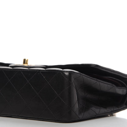 Chanel Lambskin Quilted Medium Double Flap Black 11 of 19