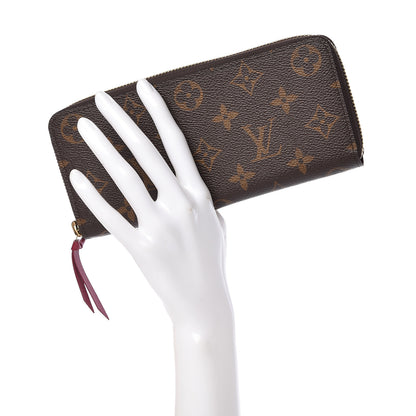 Louis Vuitton Monogram Clemence Wallet Fuchsia 2 of 8
