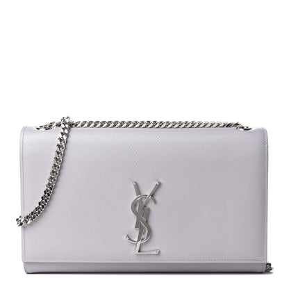 Saint Laurent Grain De Poudre Medium Classic Monogram Kate Satchel Souris 1 of 3