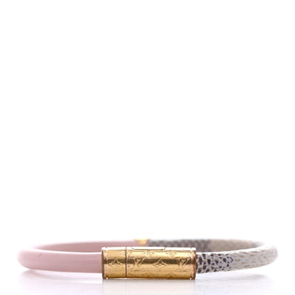Louis Vuitton Damier Azur Daily Confidential Bracelet Pink 2 of 4