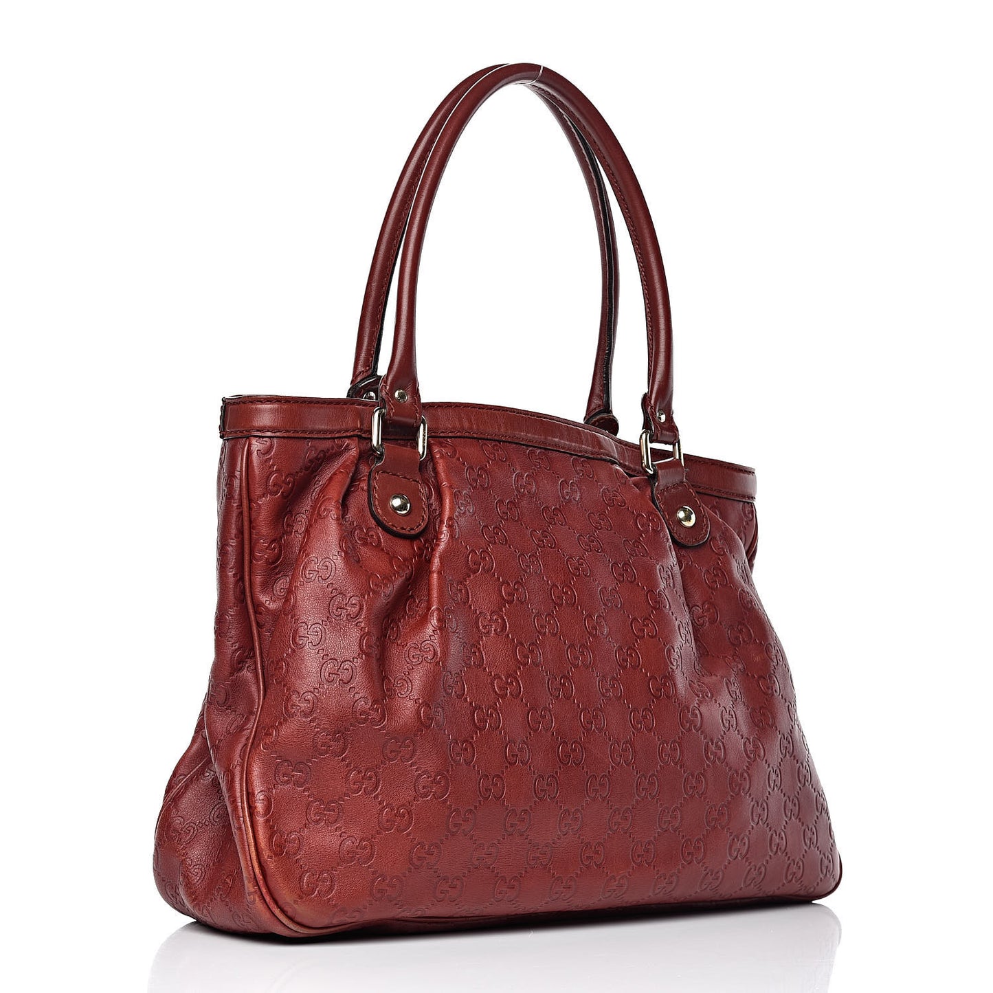 Guccissima Medium Sukey Top Handle Tote Raspberry Candy