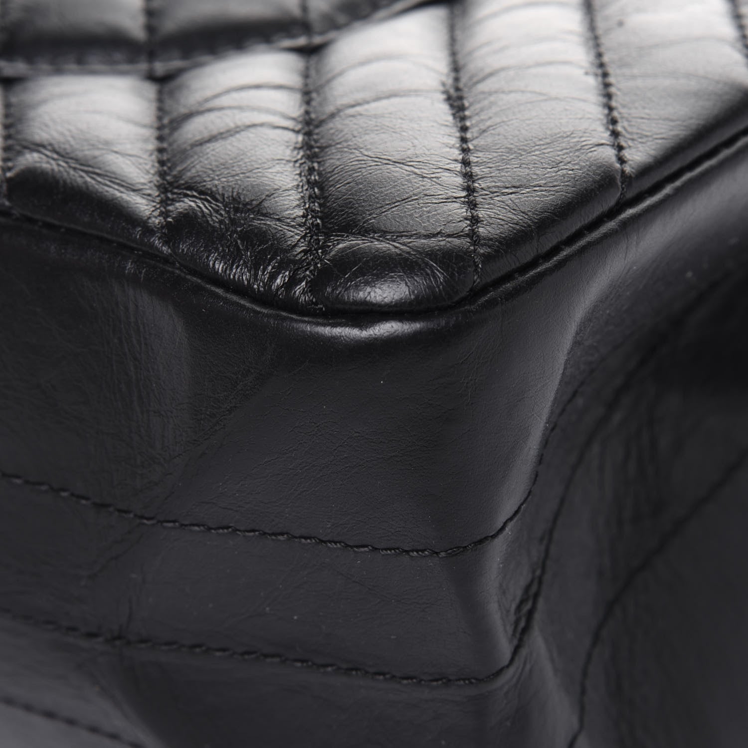 Chanel Aged Calfskin Chevron Quilted 2.55 Reissue 226 So Black 14 of 16
