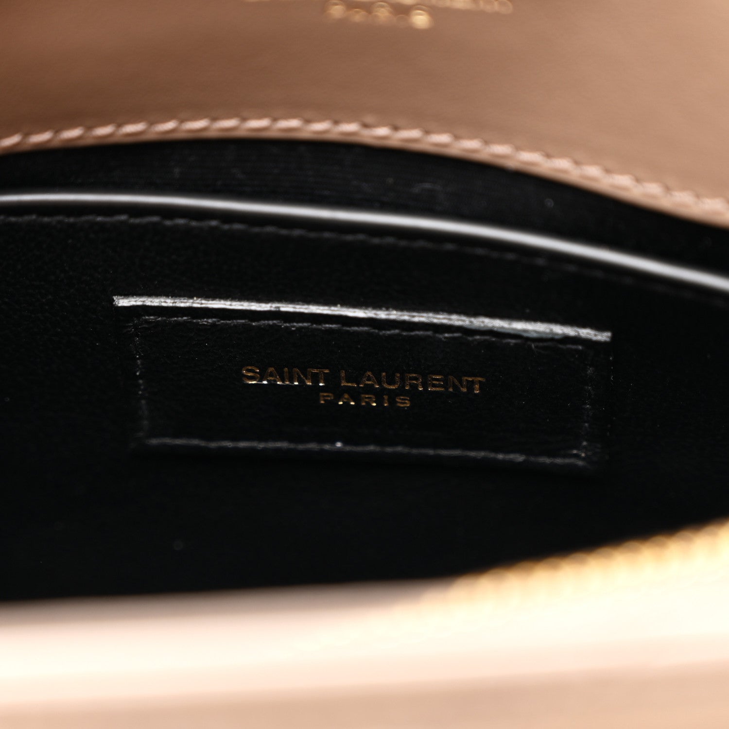 Saint Laurent Calfskin Y Quilted Monogram Small Loulou Chain Satchel Taupe 7 of 11