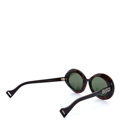 Gucci Acetate Crystal Round Sunglasses GG0618S Tortoiseshell 4 of 6