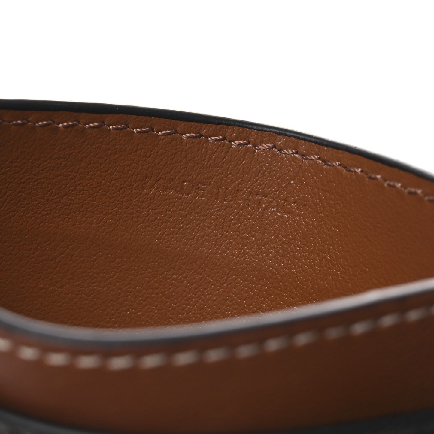 Triomphe Canvas Card Holder Tan