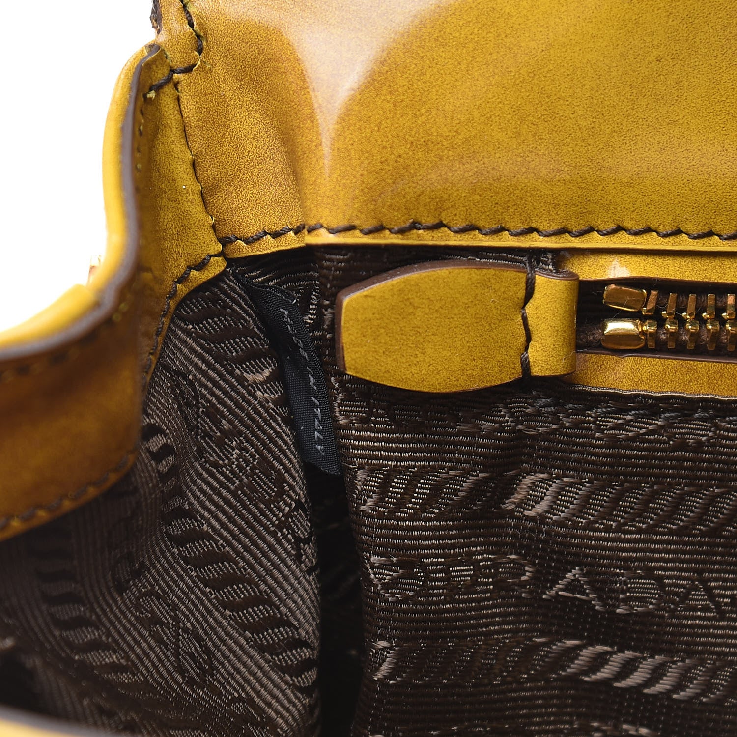 Prada Spazzolato Crossbody Bag Sole Fume 7 of 11