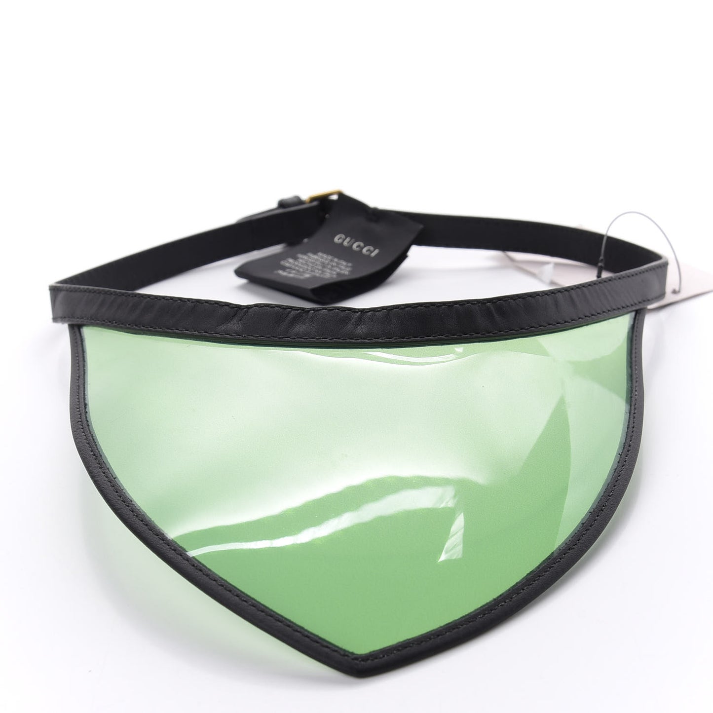 Calfskin Vinyl Visor S Black Green