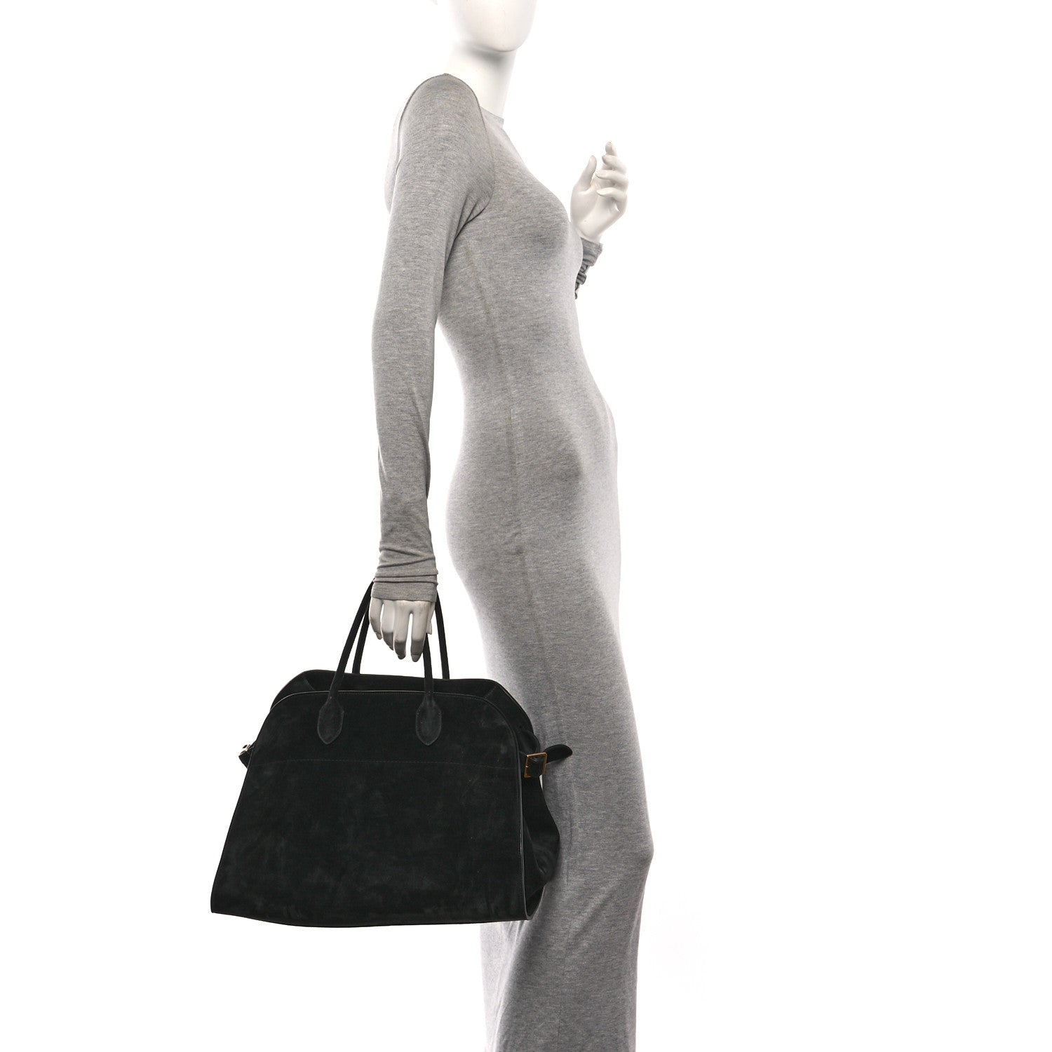 The Row Suede Soft Margaux 15 Black 2 of 9