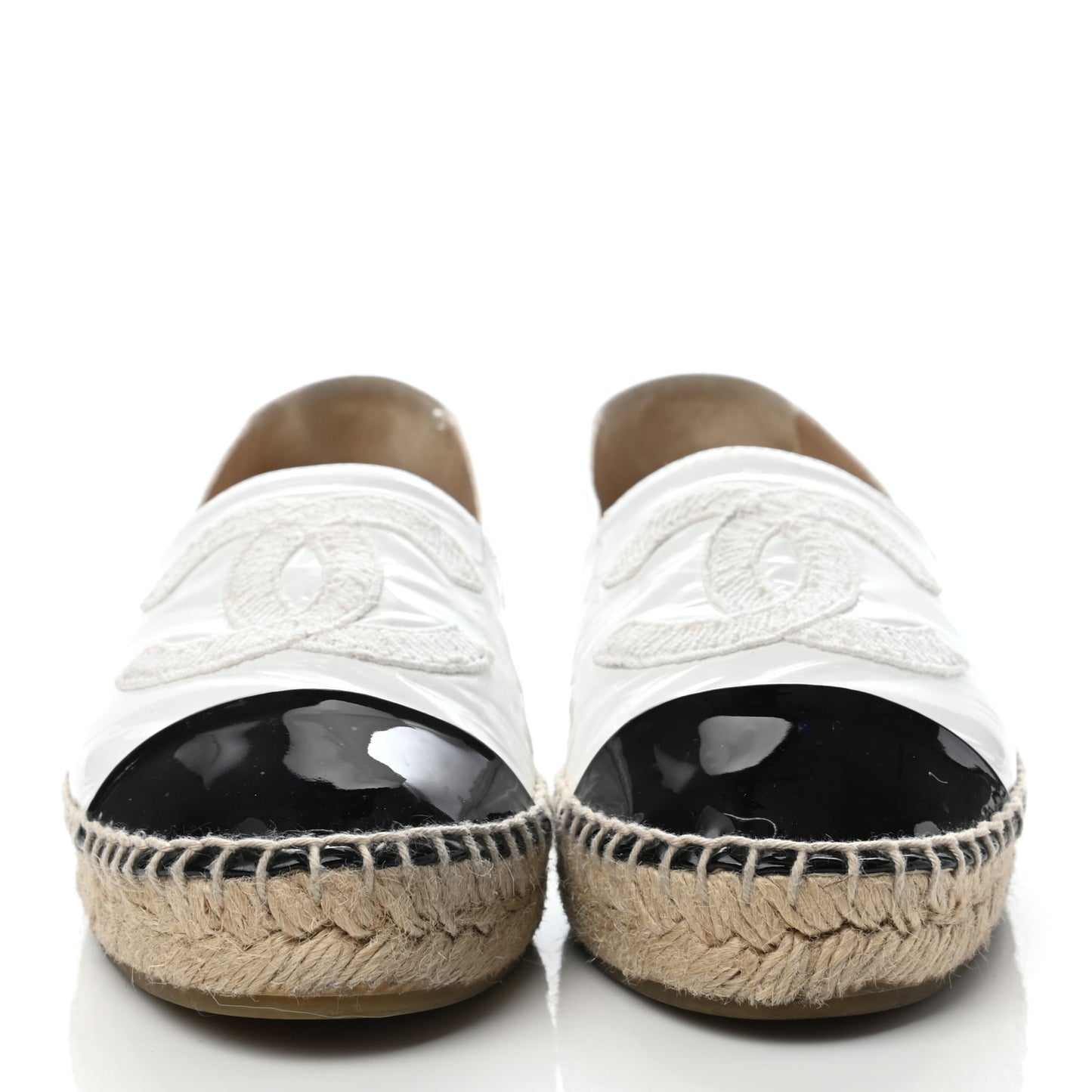 Patent CC Espadrilles 36 White Black