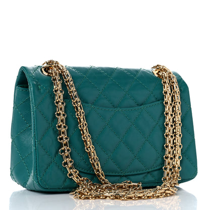 Chanel Aged Calfskin Quilted 2.55 Reissue Mini Flap Green 3 of 10