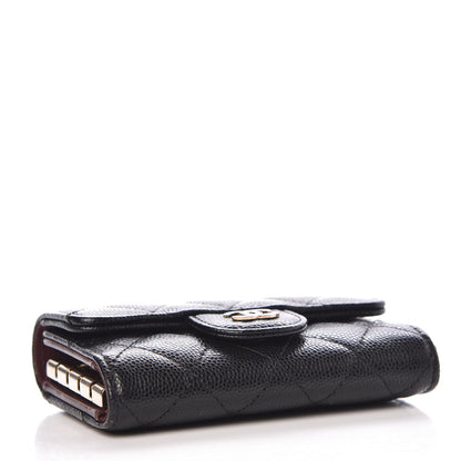 Chanel Caviar Quilted Classic 4 Key Holder Wallet Black 4 of 9