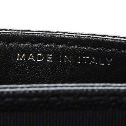 Chanel Caviar Quilted Card Holder With Charms On Chain Black 7 of 10